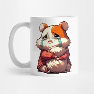 Cute Crying Sad Hamster Mug
